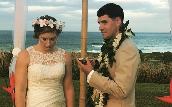 Οι νεόνυμφοι (φωτό Telegraph)