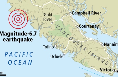 Σεισμός 6,7 Ρίχτερ στον Καναδά - Media