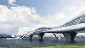 Η φουτουριστική γέφυρα του ποταμού Han - Media