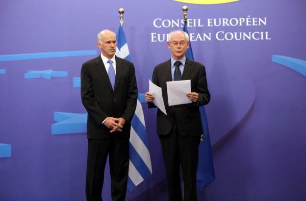 Συνάντηση Παπανδρέου - Ρομπάι για μεσοπρόθεσμο και νέο πακέτο στήριξης - Media