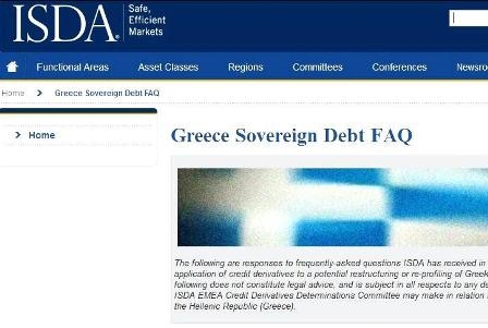 Το μεσημέρι αποφασίζει η ISDA αν υπάρχει πιστωτικό γεγονός - Media
