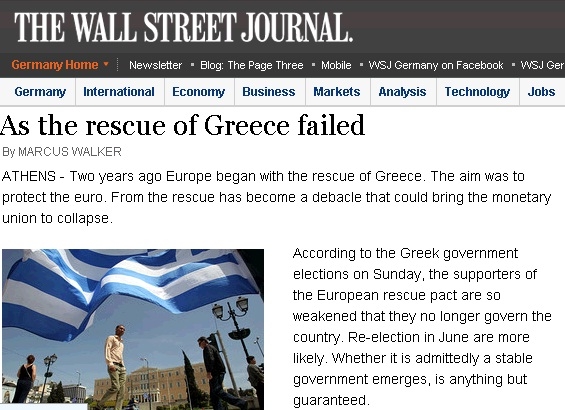 WSJ: Πώς απέτυχε το ελληνικό σχέδιο διάσωσης - Media