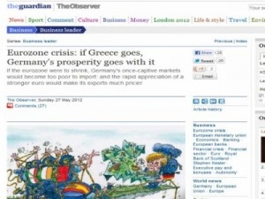 Guardian: Αν η Ελλάδα φύγει από το ευρώ, η ευημερία της Γερμανίας θα χαθεί - Media
