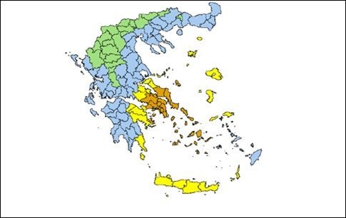 Πολύ υψηλός κίνδυνος πυρκαγιάς σε Αττική, Βοιωτία, Εύβοια, Σκύρο, Κυκλάδες τη Δευτέρα - Media