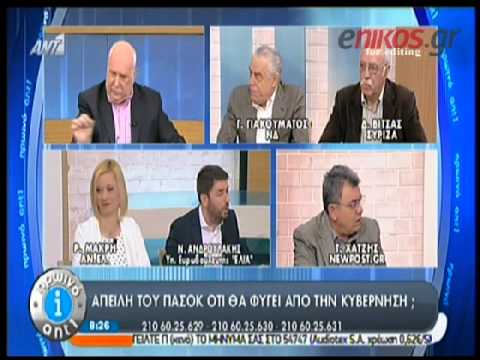«Το ΠΑΣΟΚ δεν μπορεί να μείνει με “Μπαλτάκους” στην κυβέρνηση» (Video) - Media