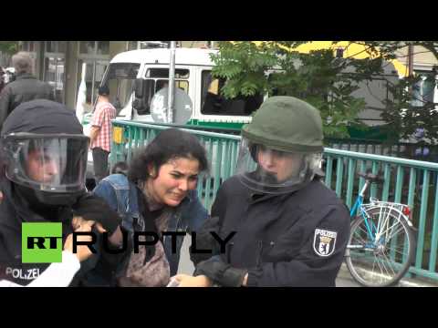 Βίαιη καταστολή διαδήλωσης υπέρ της Παλαιστίνης από τη γερμανική αστυνομία (Video) - Media
