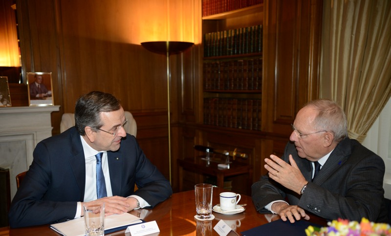 Συναντήσεις Σαμαρά με Ντάισελμπουμ και Σόιμπλε στο Μέγαρο Μαξίμου - Media