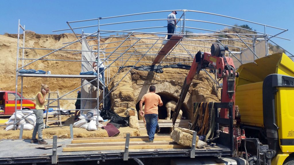 Ενισχύεται η αστυνομική φρούρηση στις ανασκαφές της Αμφίπολης - Media