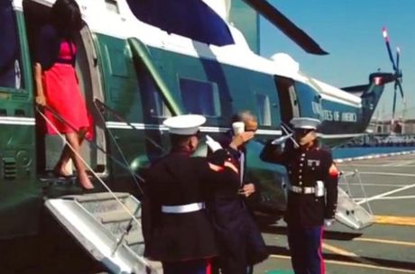 Το βίντεο που εξόργισε τους Αμερικανούς: Ο Ομπάμα χαιρετά πεζοναύτη με μία… κούπα καφέ - Media