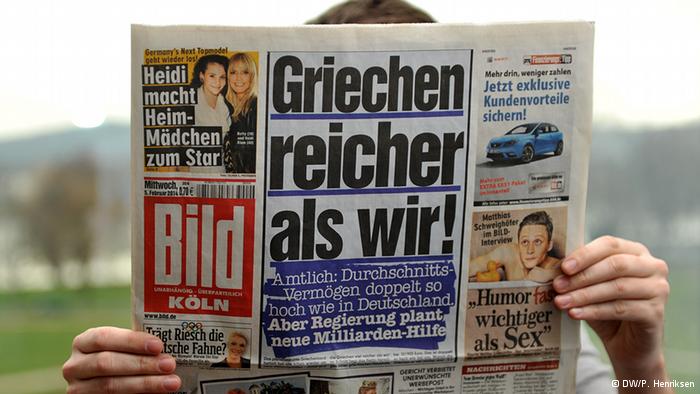 Bild: «Οι Έλληνες πιο πλούσιοι από μας» - Media