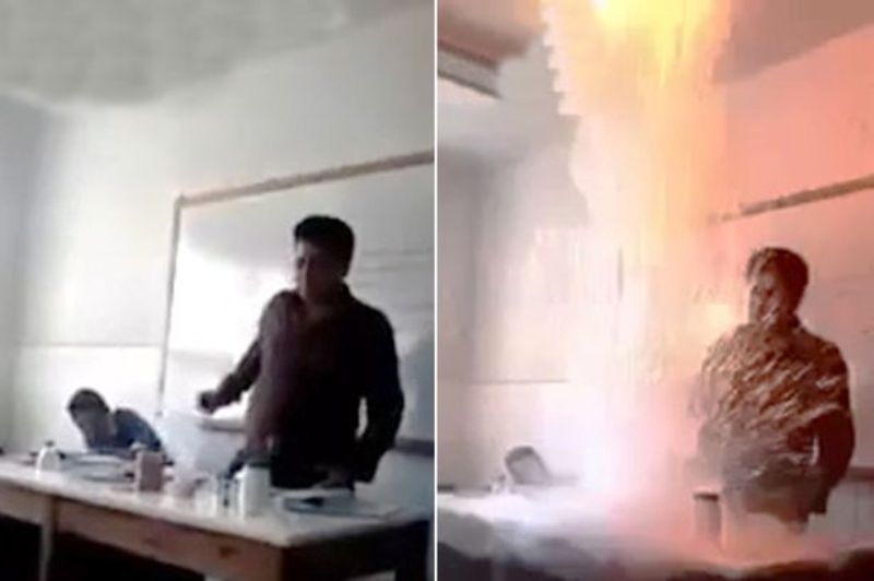 Καθηγητής προκάλεσε έκρηξη σε πείραμα! (Video) - Media