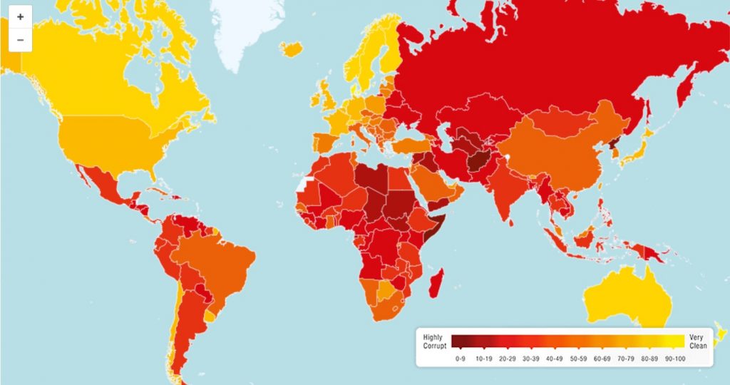 Η παγκόσμια διαφθορά σε χάρτη! - Media