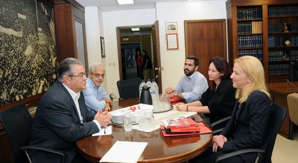 Ενημερωτική συνάντηση Κουτσούμπα, Δούρου στον Περισσό - Media