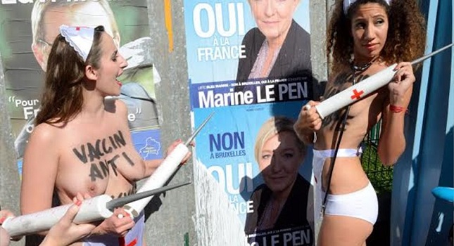 Femen στην Γαλλία: Εμβολιαστείτε κατά του φασισμού! - Media