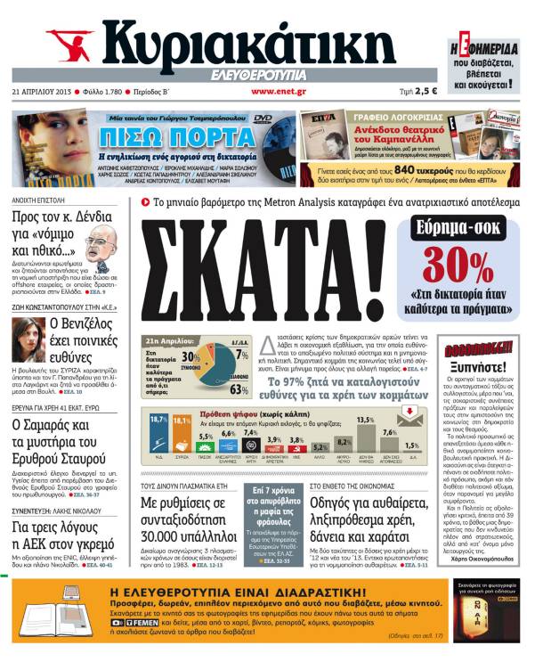 Τα… σκάτωσε η Ελευθεροτυπία - Media
