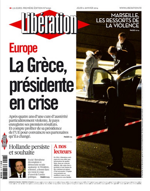 Liberation: «Η Ελλάδα, πρόεδρος εν κρίσει» - Media