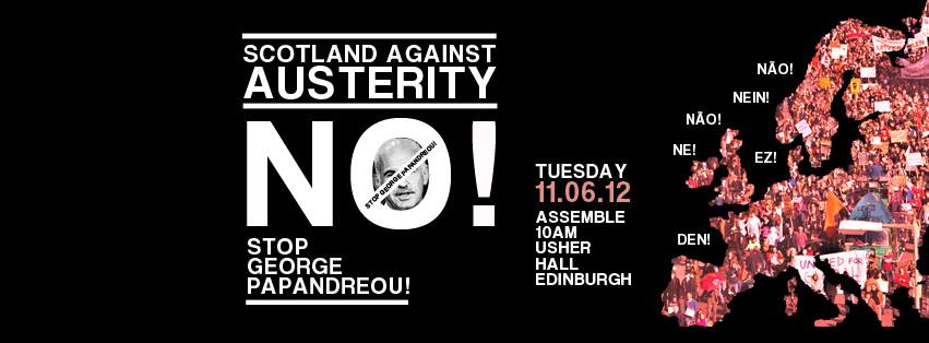 Διαδηλώσεις κατά του ΓΑΠ στο Εδιμβούργο - Media