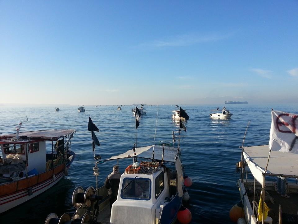 Διαμαρτυρία ψαράδων στη Θεσσαλονίκη - Media
