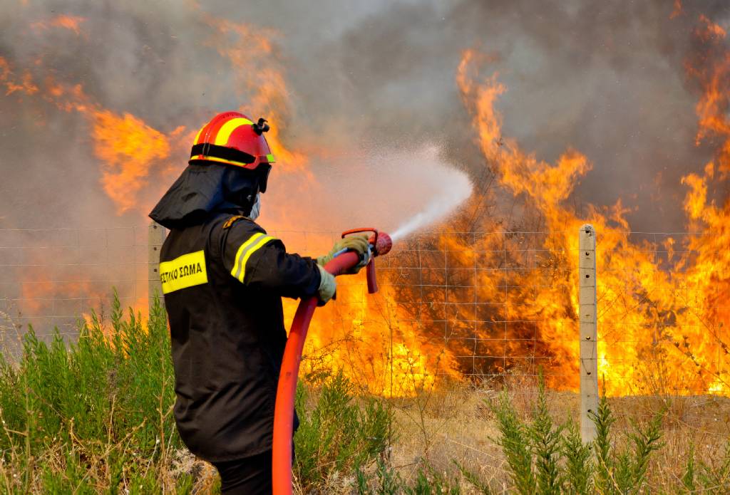 Υπό μερικό έλεγχο οι φωτιές σε Λαμία και Νέα Πέραμο - Media