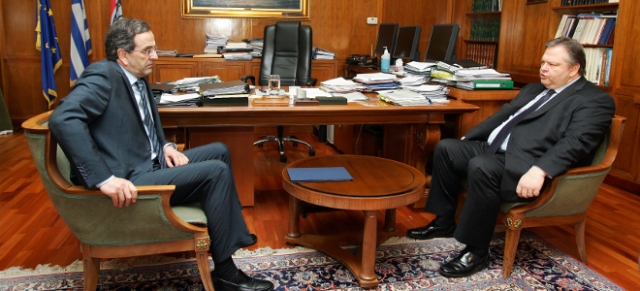 Τα «πικρά, γλυκά» έκαναν ο Σαμαράς με τον Βενιζέλο - Media