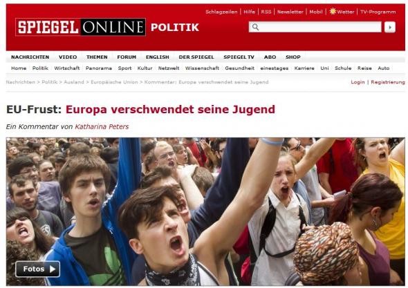 Spiegel: Η Ευρώπη χαραμίζει τη νεολαία της - Media