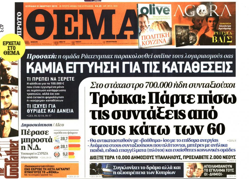 Κουκουλοφόροι επιτέθηκαν στο Πρώτο Θέμα - Media