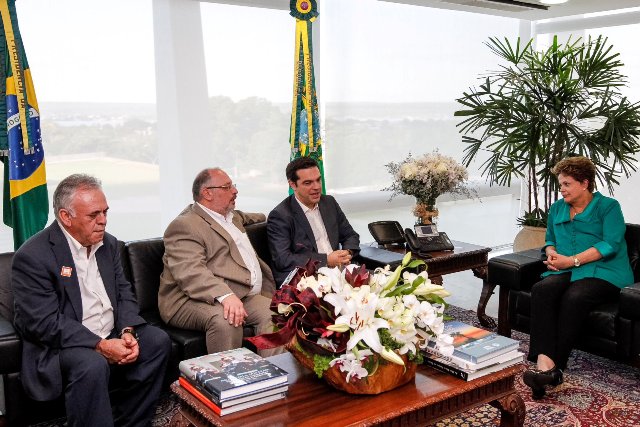 Συνάντηση Τσίπρα-Ρούσεφ - Media