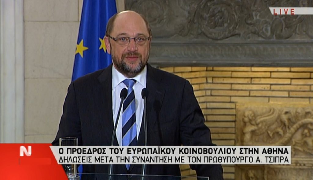 Οι δηλώσεις Τσίπρα - Σουλτς LIVE - Media