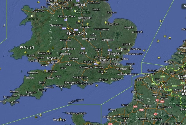 Κλειστό το μεγαλύτερο μέρος του εναέριου χώρου της Βρετανίας - Media