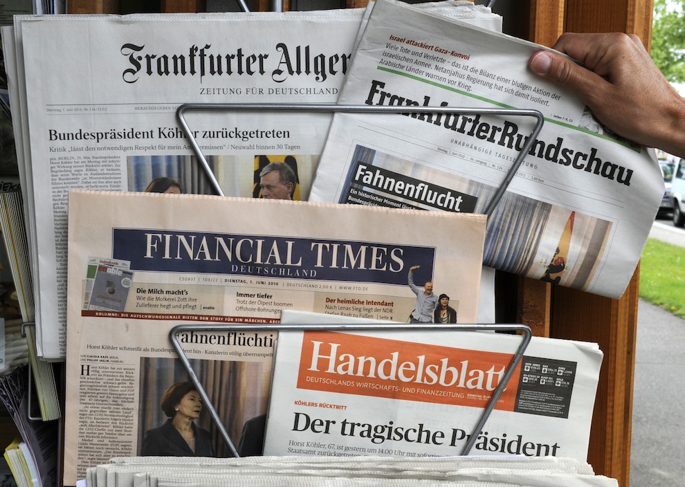 Handelsblat: «Ο τρόμος για το ευρώ» - Media