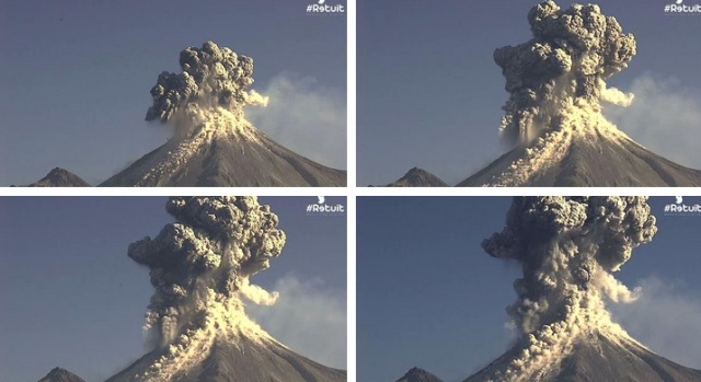 Καρέ - καρέ η έκρηξη ηφαιστείου στο Μεξικό - Κολοσσιαίος πίδακας αερίων εκτοξεύεται 9 χλμ στον αέρα - Media