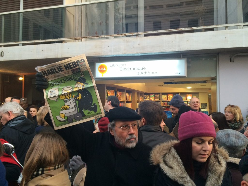 Συγκεντρώσεις αλληλεγγύης σε Αθήνα και Θεσσαλονίκη για  το Charlie Hebdo (photo/video) - Media