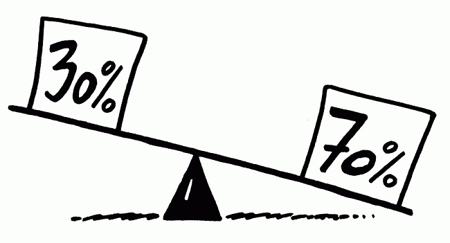 70% - 30% - Media