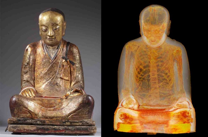 Βρήκαν μούμια μοναχού μέσα σε άγαλμα του Βούδα! (Photos) - Media