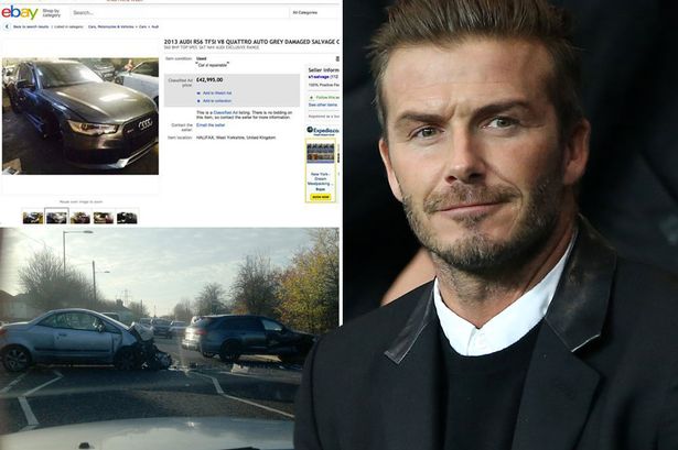 Ο Ντέιβιντ Μπέκαμ πουλάει το τρακαρισμένο του Audi στο eBay - Media