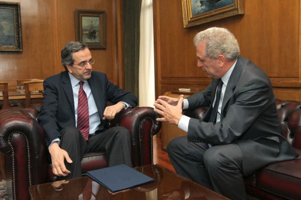 Προεκλογικό «ραντεβού» Σαμαρά-Αβραμόπουλου στο Μαξίμου - Media