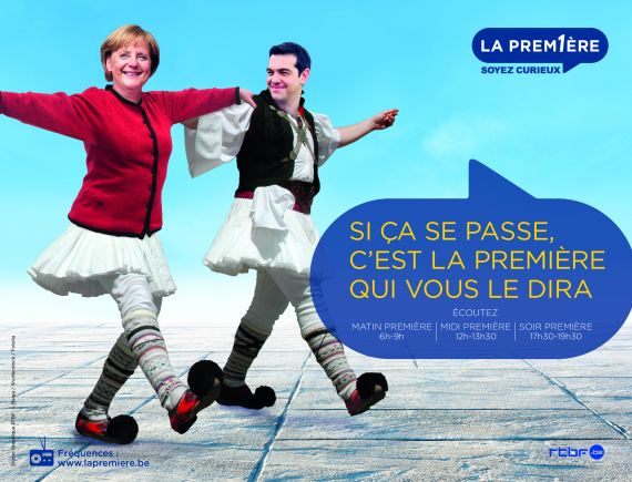 Γιατί οι Βρυξέλλες γέμισαν με αφίσες του Τσίπρα και της Μέρκελ να χορεύουν συρτάκι; - Media