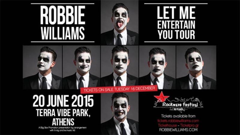 Η Cosmote καλωσορίζει τον Robbie Williams στο Rockwave Festival - Media