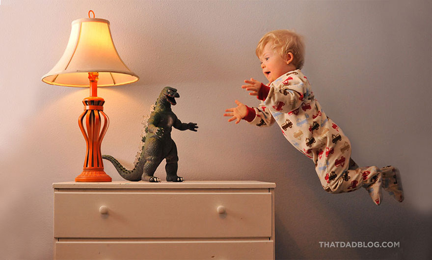 Ο «ιπτάμενος» Γουίλ - Μωρό με σύνδρομο Down πετάει χάρη στον μπαμπά του (Photos) - Media