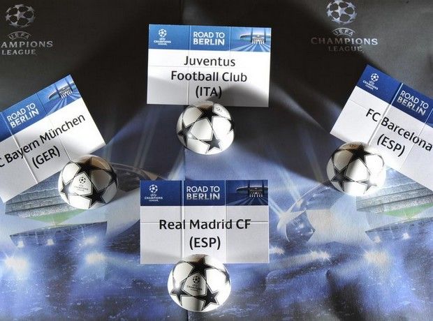 Τα ζευγάρια των ημιτελικών του Champions League - Media