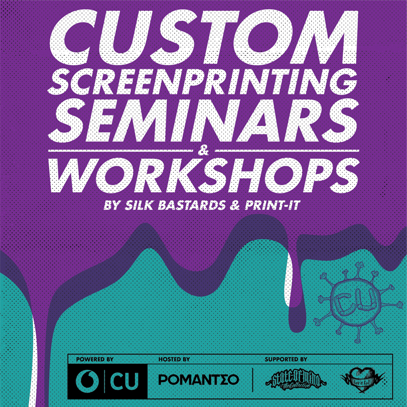 Δημιουργικό σεμινάριο μεταξοτυπίας «CUstom Screenprinting Seminars & Workshops» στο Ρομάντσο - Media