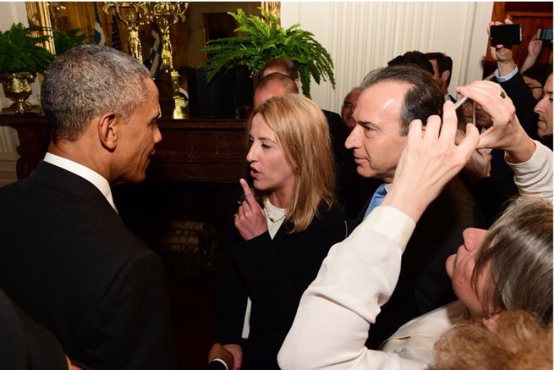 Και η Ρένα Δούρου τα είπε με τον Μπαράκ Ομπάμα - Media