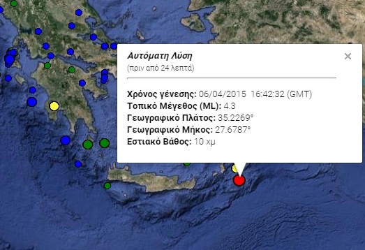 Σεισμός 4,3 Ρίχτερ στην Κάρπαθο - Media
