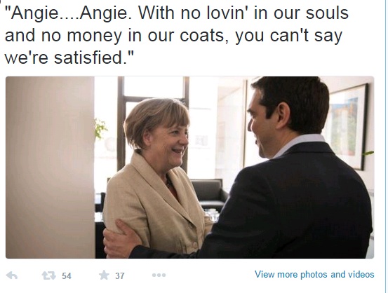 Το Reuters σχολιάζει τη συνάντηση Τσίπρα-Μέρκελ με… Rolling Stones!  - Media