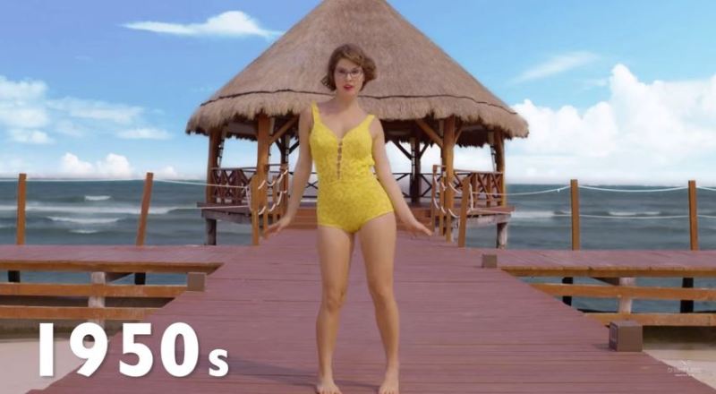 Πόσο άλλαξε το γυναικείο μαγιό μέσα σε 100 χρόνια-Τείνει προς την… εξαφάνιση (Video) - Media