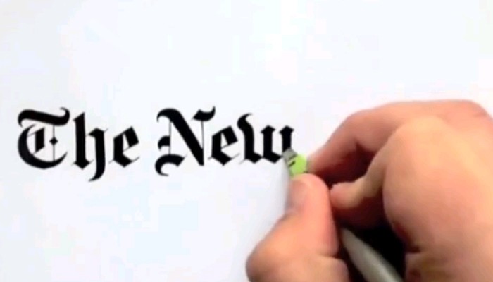 Δείτε πως φτιάχνονται τα λογότυπα των ΝΥ Times, Ferrari, Coca Cola, κ.ά. (Video)  - Media