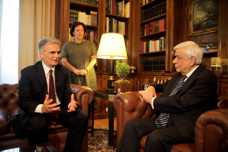 Συναντήθηκαν Παυλόπουλος-Φάιμαν – «Θα βρούμε έναν κοινό δρόμο για την Ελλάδα» δήλωσε ο Αυστριακός καγκελάριος - Media