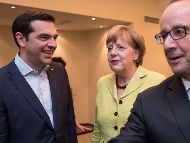 Τηλεδιάσκεψη Τσίπρα – Μέρκελ – Ολάντ - Media