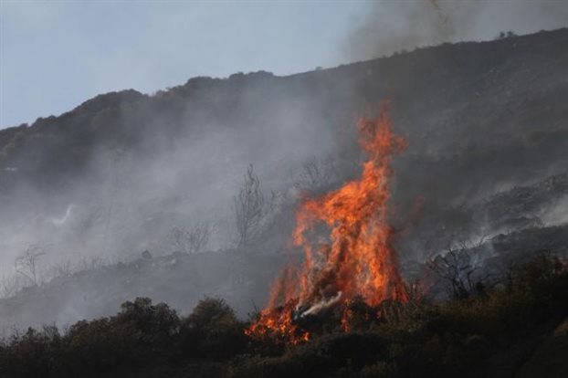 Σε εξέλιξη μεγάλη φωτιά στους Γαργαλιάνους Μεσσηνίας - Media