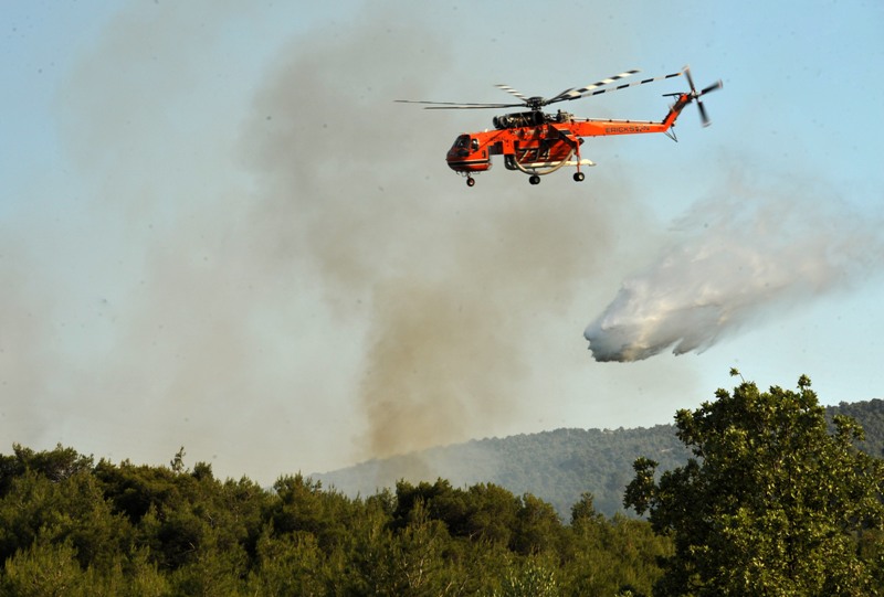 Σε ύφεση η πυρκαγιά στη Χαλκιδική - Media